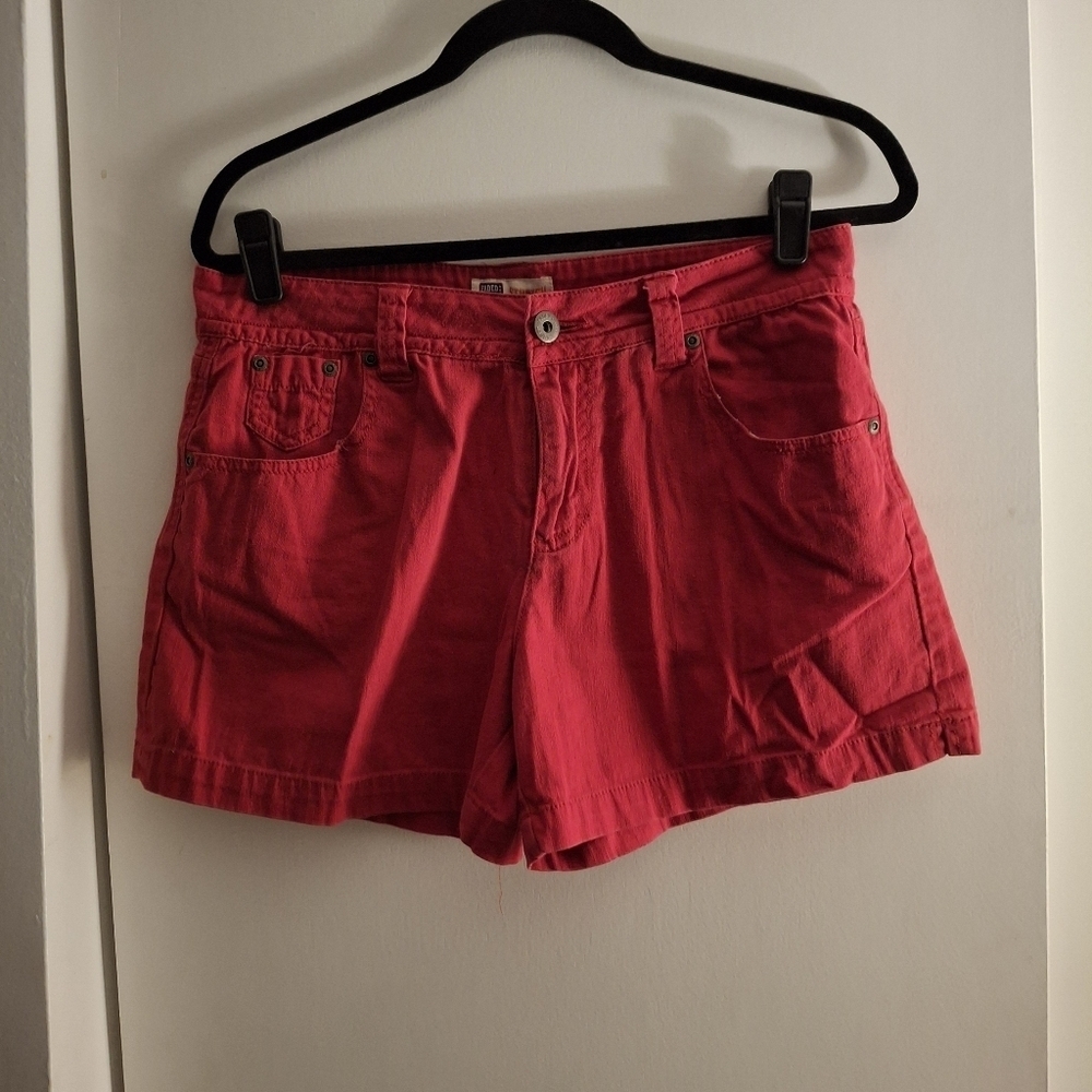 Faded Glory Women's Vibrant Red Jean Shorts